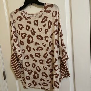 Maurice’s 24/7 oversized animal print top